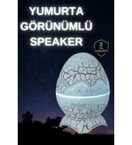 Dinozor Yumurtası Gece Masa Lambası Bluetooth Hoparlör 14 Renk Seçeneği