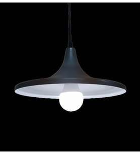 MYLİGHTS  RETRO RUSTİK  GRİ  İÇİ BEYAZ METAL SARKIT AVİZE (Siyah)