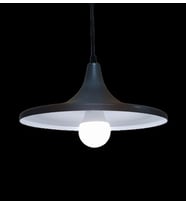 MYLİGHTS  RETRO RUSTİK  GRİ  İÇİ BEYAZ METAL SARKIT AVİZE (Siyah)