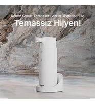Sensörlü Sıvı Sabunluk  1500mAh, Type-C Şarjlı, Paslanmaz Çelik, 300ml, 2 Kademeli (Beyaz-X6840)