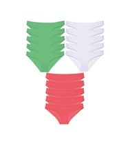 15 adet Süper Eko Set Likralı Kadın Slip Külot