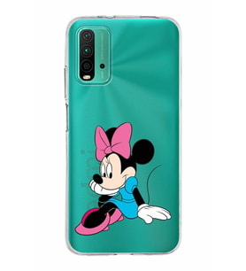 Xiaomi Poco M3 Uyumlu Kapak Minnie Mouse Tasarımlı Şeffaf Silikon Kılıf