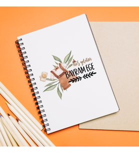 Hoş Geldin Bebek Tasarımlı Defter Kişiye Özel
