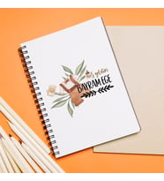 Hoş Geldin Bebek Tasarımlı Defter Kişiye Özel