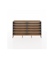 Arges Konsol 8 Raflı  176x30x99 Antrasit-Çam