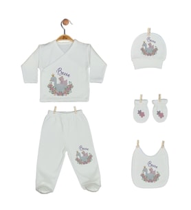 Pia Baby Gl 2203 İsme Özel Beşli Zıbın Set