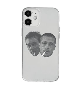 Iphone 12 Uyumlu Fight Club Desenli Şeffaf Telefon Kılıfı
