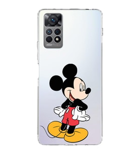 Xiaomi Redmi Note 11s Uyumlu Kamera korumalı Kapak Mickey Mouse Tasarımlı  Şeffaf Kılıf