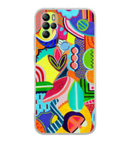 PrintiFy Omix X500 ile Uyumlu 1mm Slim Fit Retro Colors 6 Baskılı Şeffaf  Kılıf
