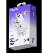 iPhone 16 Bilvis 5in1 3D Magic Cam Ekran Koruyucu - Siyah