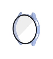 Samsung Galaxy Watch 5 40mm Uyumlu Sert PC Kasa ve Ekran Koruyucu Zore Watch Gard 14 (Açık Mavi)