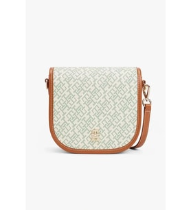 Tommy Hilfiger TH MONOPLAY LEATHER SADDLE BAG Kadın YEŞİL Çapraz Çanta AW0AW17414L3H