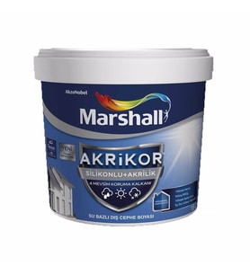 AKRİKOR SİLİKONLU AKRİLİK BW BAZ DIŞ CEPHE BOYASI 15 LT