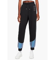 Nike Sportswear Fleece Graphic Womens Joggers Kadın Eşofman Altı Siyah Metalik Mavi