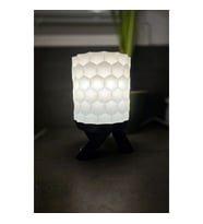 Modern Dekoratif Abajur LED Ampul Masa Lambası Geometrik Tasarım