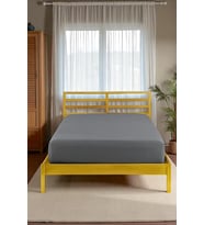 %100 PAMUKLU TEK VEYA ÇİFT KİŞİLİK LASTİKLİ ÇARŞAF (FİTTED JERSEY/PENYE ÇARŞAF) (Gri)