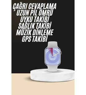 Akıllı Saat Kulaklık Hediyeli Uyku Takibi Yapabilen Uzun Ömürlü