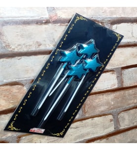 4 ADET MAVİ YILDIZ PASTA MUMU YILDIZ DOĞUM GÜNÜ PASTA MUMU MAVİ PASTA MUMU YILDIZ MUM BLACK CANDLE