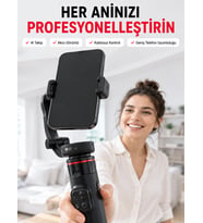 360° AI Akıllı Takipli Selfie Stick Gimbal Stabilizatör Bluetooth Kumandalı Uzayabilir Telefon Tripodu
