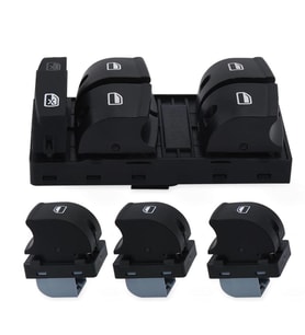 Audi A3 Cam Düğmesi Anahtarı Takımı Sol Dörtlü + Tekli 2004-2013