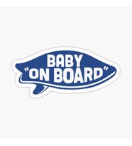 Arabada bebek var Baby On Board Sticker Etiket 19CM md6