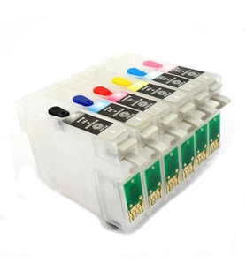 Epson T0801-T0806 Uyumlu Kolay Dolan Kartuş - 6 Renk (Çok Renkli)