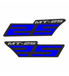 Yamaha Mt-25 Uyumlu Mavi Yan Stıcker Set