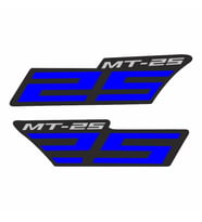 Yamaha Mt-25 Uyumlu Mavi Yan Stıcker Set