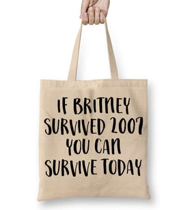 Britney Survived 2007 Bez Çanta Uzun Saplı
