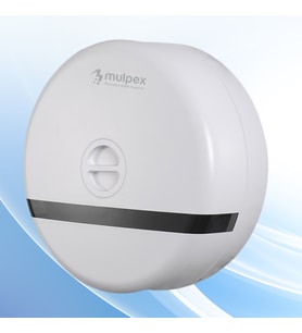 Mulpex Duvara Monte Mini Jumbo Tuvalet Kağıdı Dispenseri / Kağıtlık  Premium ABS Gövde, Beyaz