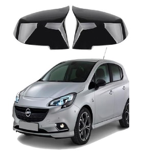 Opel Corsa E 2014- Araca Özel Batman Yarasa Ayna Kapağı Pianoblack