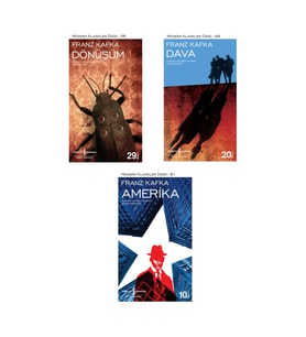 Amerika + Dava + Dönüşüm- 3 Kitap Set - Iş Bankası Özel Set Amerika Kitabı