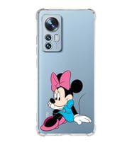 Xiaomi Mi 12 Pro Uyumlu Köşe Korumalı Antişok Kapak Minnie Mouse Tasarımlı Şeffaf  Kılıf