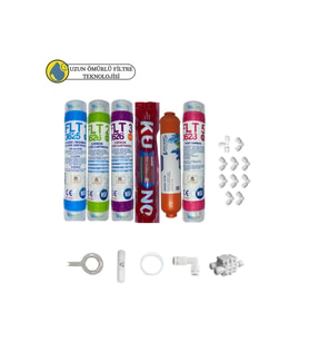 PWS Kapalı Kasa Su Arıtma Cihazları Sertifikalı 6lı Orijinal LGKuno mebran tatlandırıcı+mineral set