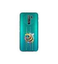 Redmi 9 ile uyumlu Splash arı tasarımlı şeffaf silikon kılıf