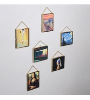Çerçeve Takımı  Mini  Cam  Hediye  6 Parça  Sanat Eserleri  Pirinç & Gold