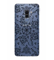 Samsung Galaxy S9 Plus  Kamera Korumalı Kapak Nostalji Desen Tasarımlı  Şeffaf Kılıf