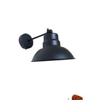 Dylight Retro Metal Dekoratif Rustik Siyah Mafsallı Duvar Aplik