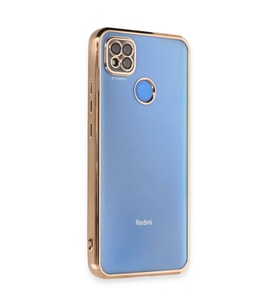 Xiaomi Redmi 9c Kılıf Razer Lensli Silikon - Gold