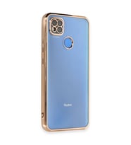 Xiaomi Redmi 9c Kılıf Razer Lensli Silikon - Gold