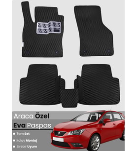 SEAT IBİZA (2008-2017) Uyumlu EVA Paspas Tam Set–Oto Paspas,Araca Özel,Kolay Montaj