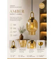 AURA TEKLİ BAL CAMLI ESKİTME SARKIT