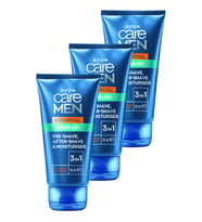 Care Men Essential 3'ü 1 arada Tıraş Öncesi ve Sonrası Nemlendirici Jel 50 Ml. Üçlü Paket