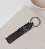 BK Gift Kişiye Özel İsimli 2407 Metal Suni Deri Anahtarlık