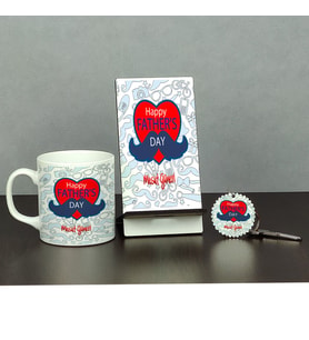 Babaya Hediye Üçlü Set (Kupa + Telefon Standı + Anahtarlık) 002