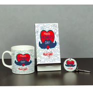 Babaya Hediye Üçlü Set (Kupa + Telefon Standı + Anahtarlık) 002