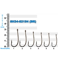 SH34-82154 Sea Horse No: 5/0 Bronz İğne (10'lu)