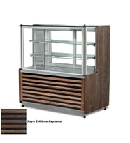 Empero EMP.DT.100.S-K Neptün Dik Tip Pasta Teşhir Vitrini (soğutmalı) 1000x750x1250 Koyu Eskıtme
