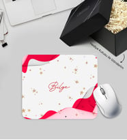Hediye Kutusunda Kişiye Özel Mouse Pad (Kırmızı)