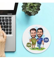 Kişiye Özel Golf Seven Sıkı Dostlar Karikatürlü Mousepad